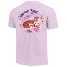 Clemson Youth Comfort Colors Plants & Stars Tiger Tee - LT PURPLE