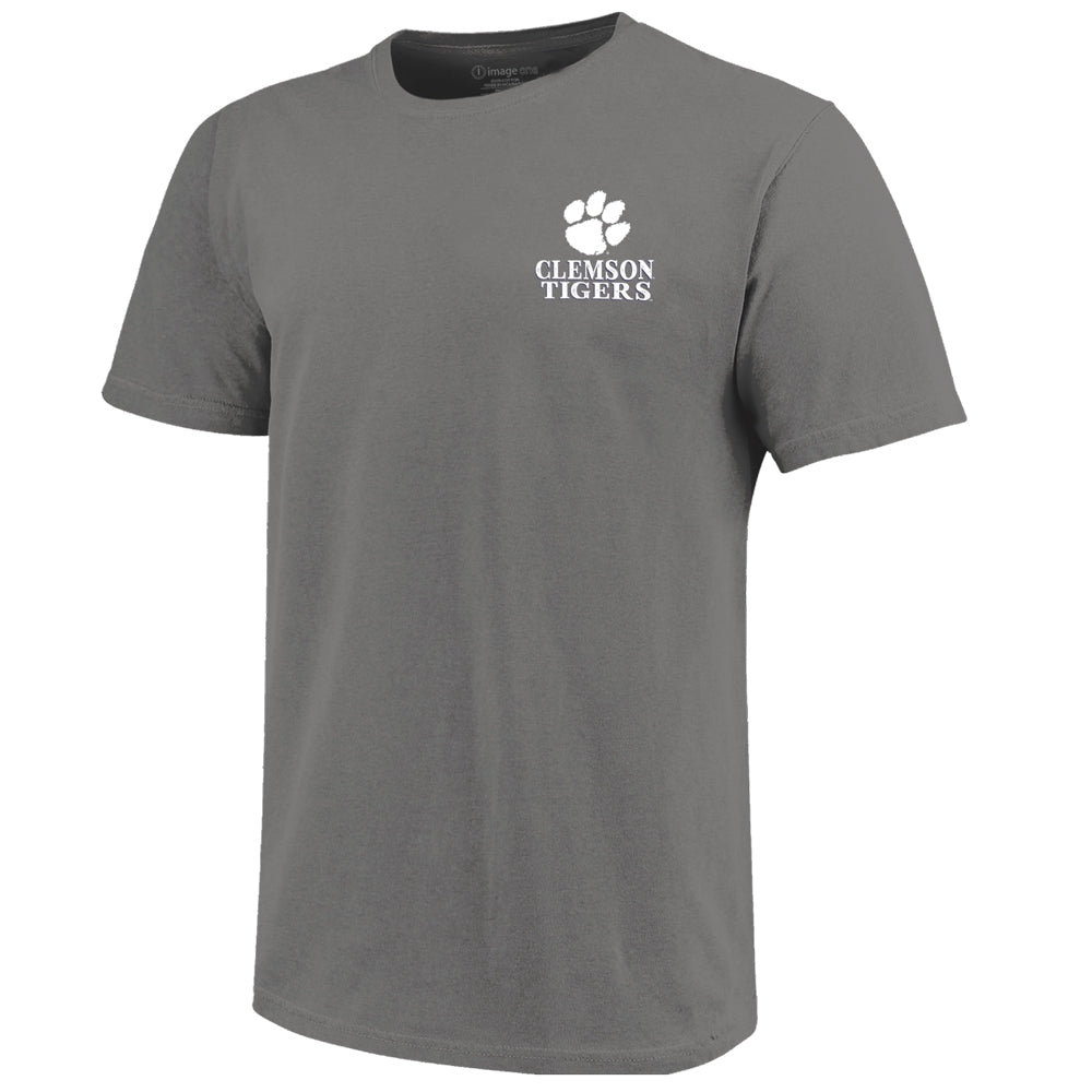 Clemson Youth Comfort Colors Tiger Family Tee - DK GREY