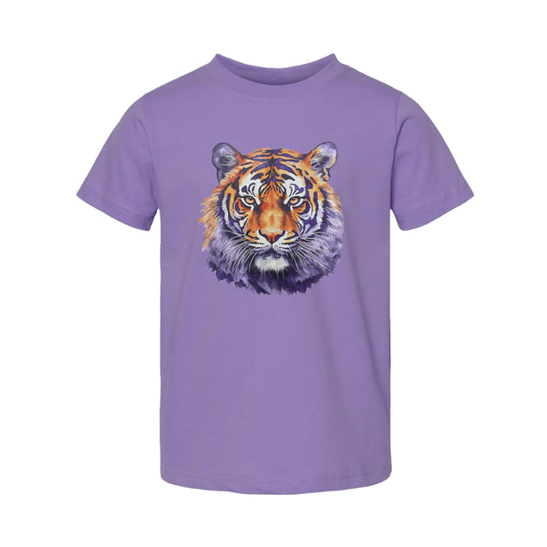 Clemson Youth Comfort Colors Watercolor Tiger Tee