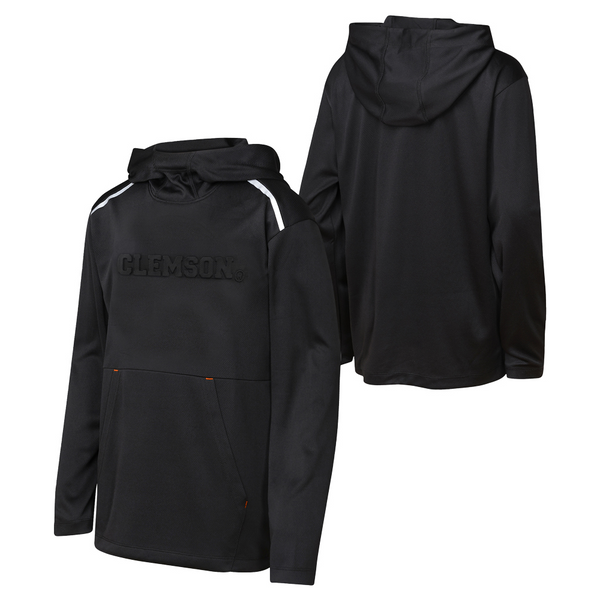 Clemson Youth Defensive Line Long Sleeve Hoodie - BLACK