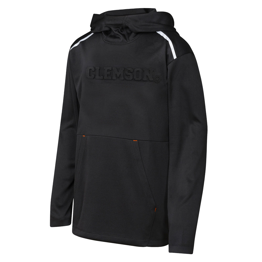 Clemson Youth Defensive Line Long Sleeve Hoodie - BLACK