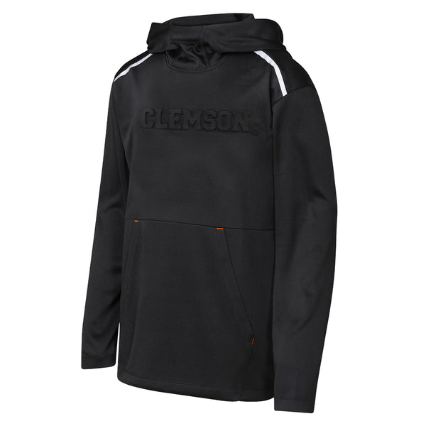Clemson Youth Defensive Line Long Sleeve Hoodie - BLACK
