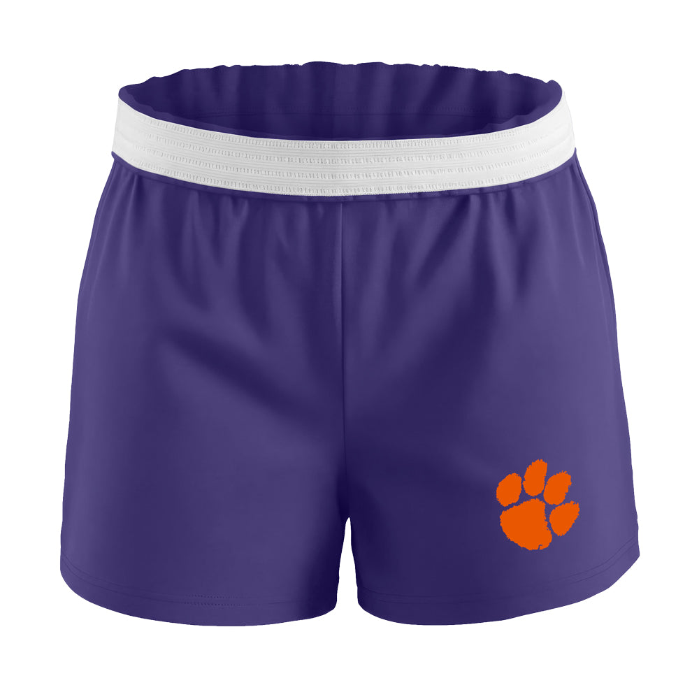 Clemson Youth Essential Spirit Shorts - PURPLE