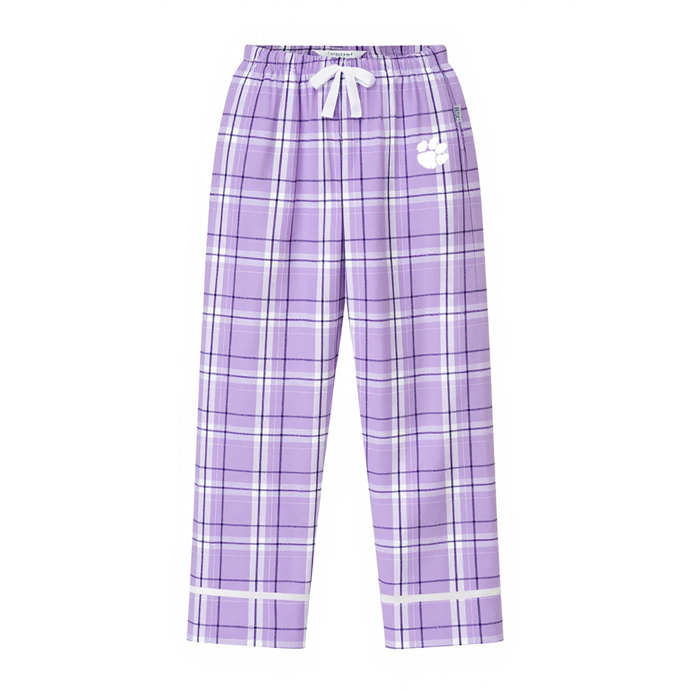 Clemson Youth Flannel Pant  - LT PURPLE