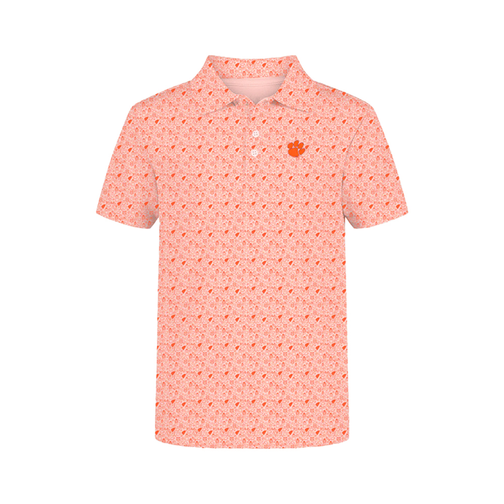 Clemson Youth James Gameday Polo - ORANGE