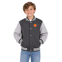 Clemson Youth Letterman Jacket - DK GREY