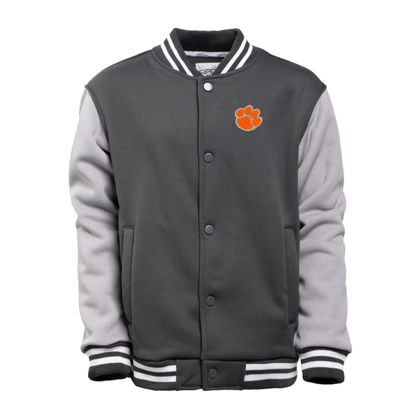 Clemson Youth Letterman Jacket - DK GREY