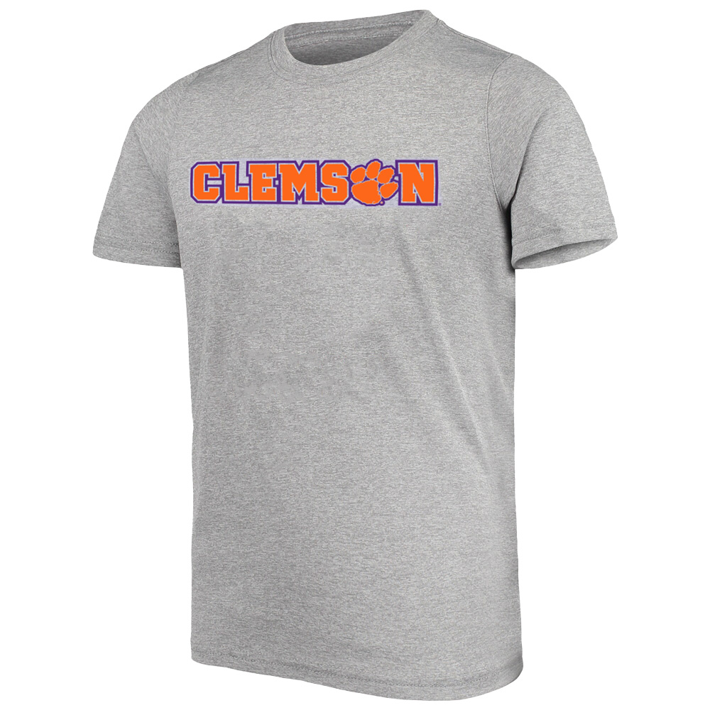 Clemson Youth Paw Hammer Tee - MD GREY