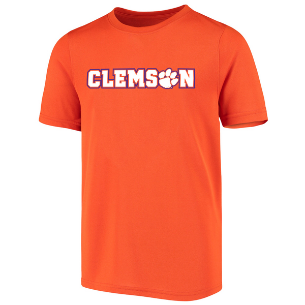 Clemson Youth Paw Hammer Tee - ORANGE