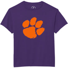 Clemson Youth Paw T-Shirt - PURPLE