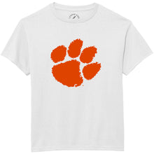 Clemson Youth Paw T-Shirt - WHITE