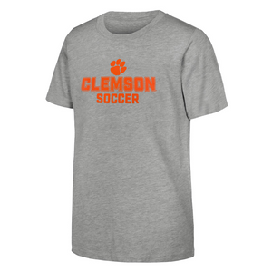 Clemson Youth Soccer Tee - LT GREY