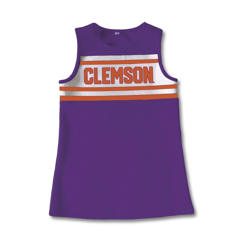purple clemson dress Women's Purple Clemson Tigers Coastal Racerback Tank Dress