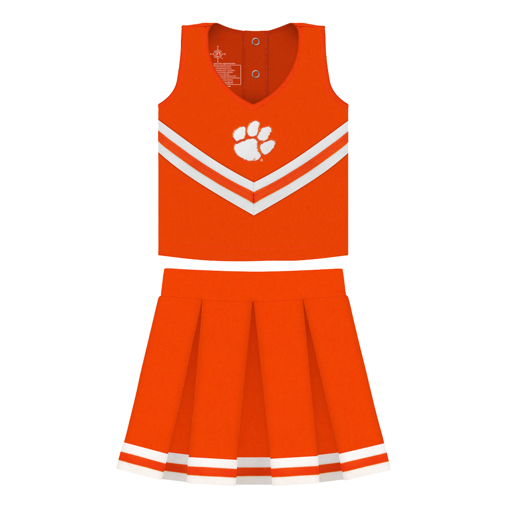 Clemson Youth Three-Piece Cheerleader Set - ORANGE