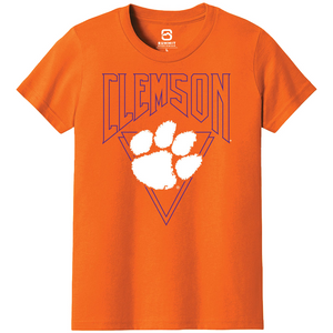 Clemson Youth Triangle Tee - ORANGE