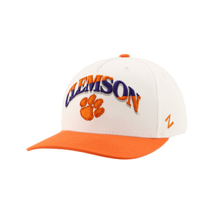 Clemson Zephyr Apex District 3D Cap - WHITE