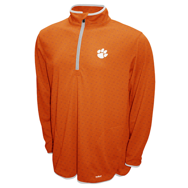 Clemson Zephyr ThermaTech Quarter Zip - ORANGE