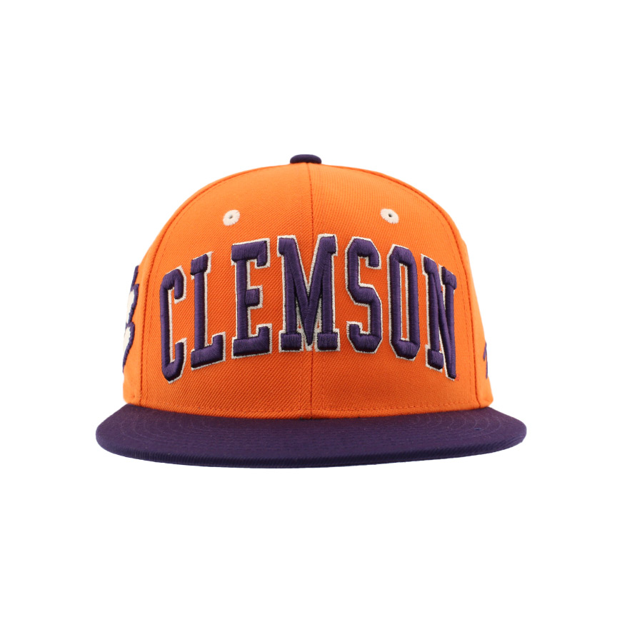 Clemson Zephyr Z11 Flat Bill Arch Cap - ORANGE