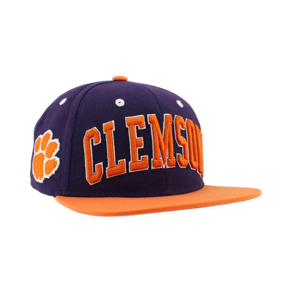 Clemson Zephyr Z11 Flat Bill Arch Cap