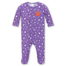 Clemson ZooZatz Infant Heart Romper - PURPLE