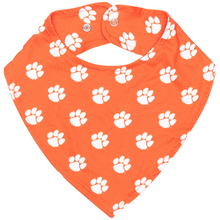 Clemson ZooZatz Paws All Over Baby Bib - ORANGE