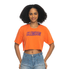 Clemson ZooZatz Women's Boxy Crop Tee - ORANGE