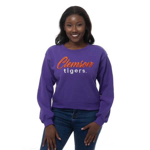 Clemson ZooZatz Women’s Cropped Crewneck Sweatshirt
