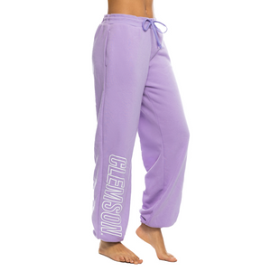 Clemson ZooZatz Women's Fleece Jogger - LT PURPLE