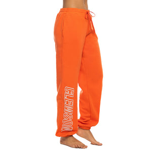 Clemson ZooZatz Women's Fleece Jogger - ORANGE