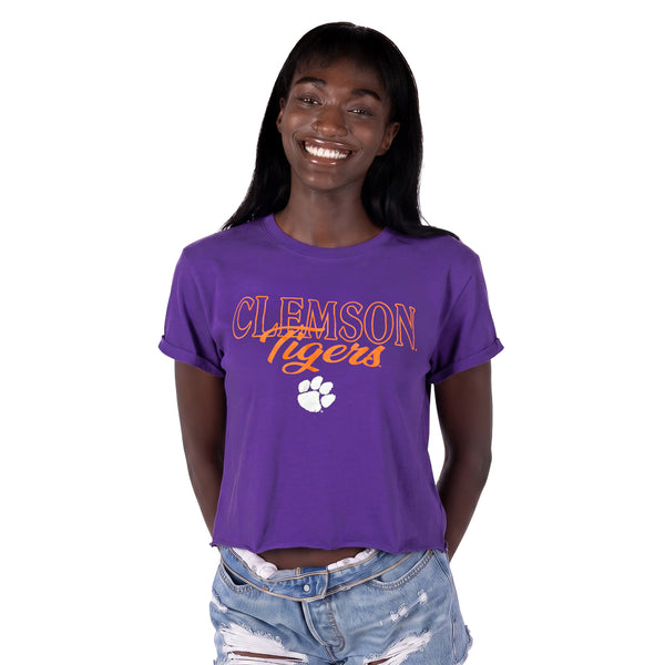 Clemson ZooZatz Women's Primetime Tee - PURPLE