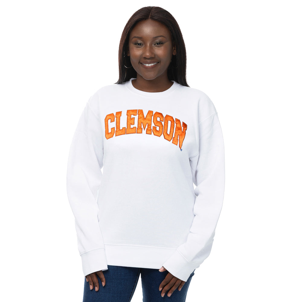 Clemson ZooZatz Women’s Satin Arch Crewneck
