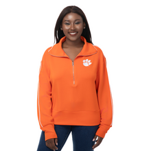 Clemson ZooZatz Women's Traditions Half Zip - ORANGE