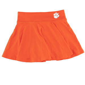 Clemson ZooZatz Youth Flowy Skirt - ORANGE