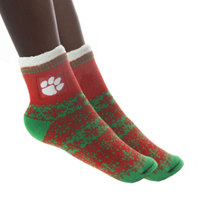 Clemson Zoozatz Women's Square Patch Holiday Socks  - MULTI