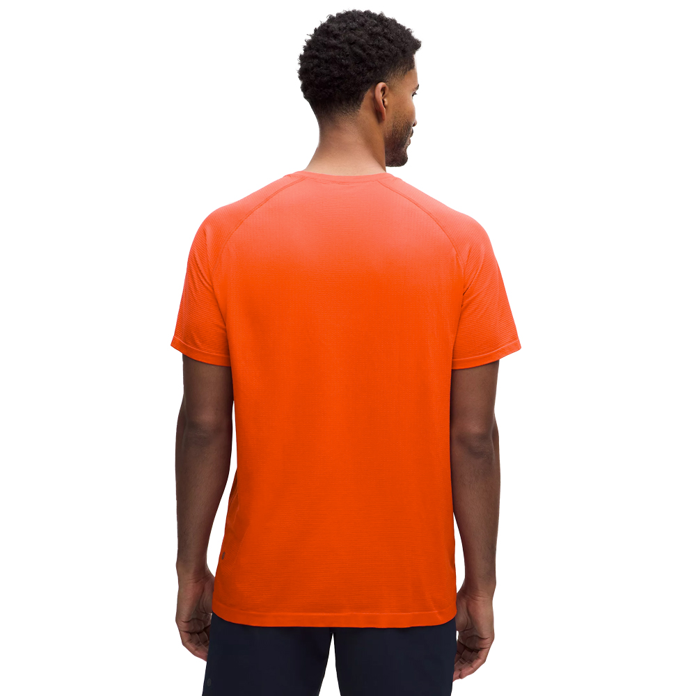Clemson lululemon Metal Vent Tech Silicone Paw Short Sleeve Shirt - ORANGE