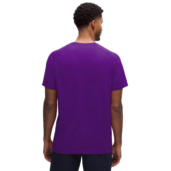 Clemson lululemon Metal Vent Tech Silicone Paw Short Sleeve Shirt - PURPLE