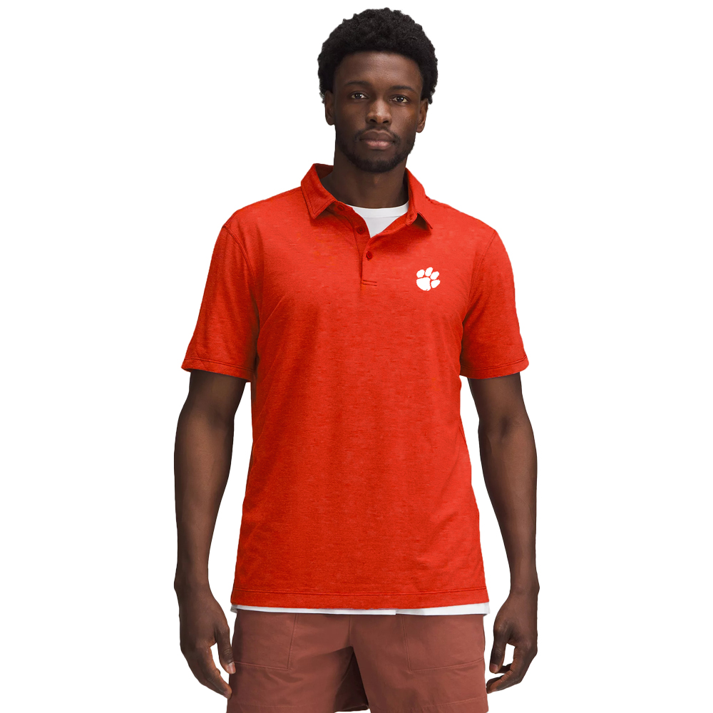 Clemson lululemon Orange Evolution Polo - ORANGE