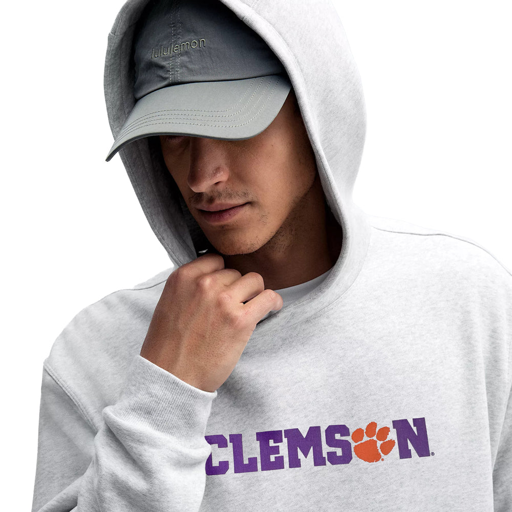 Clemson lululemon Paw Hammer Steady State Pullover Hoodie - LT GREY
