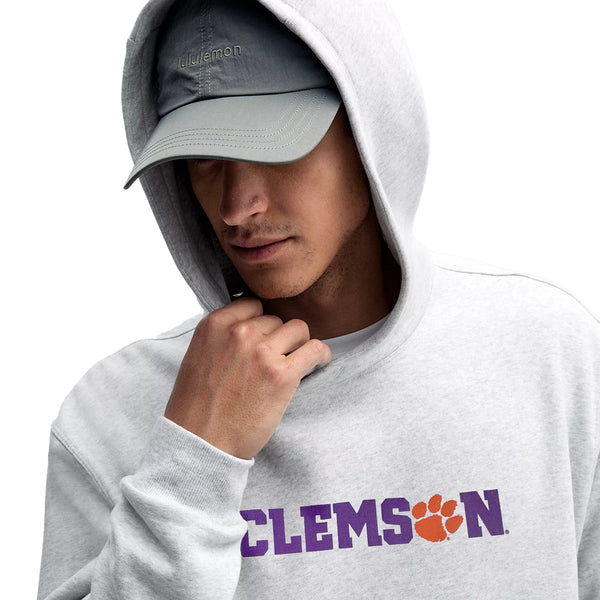 Clemson lululemon Paw Hammer Steady State Pullover Hoodie - LT GREY