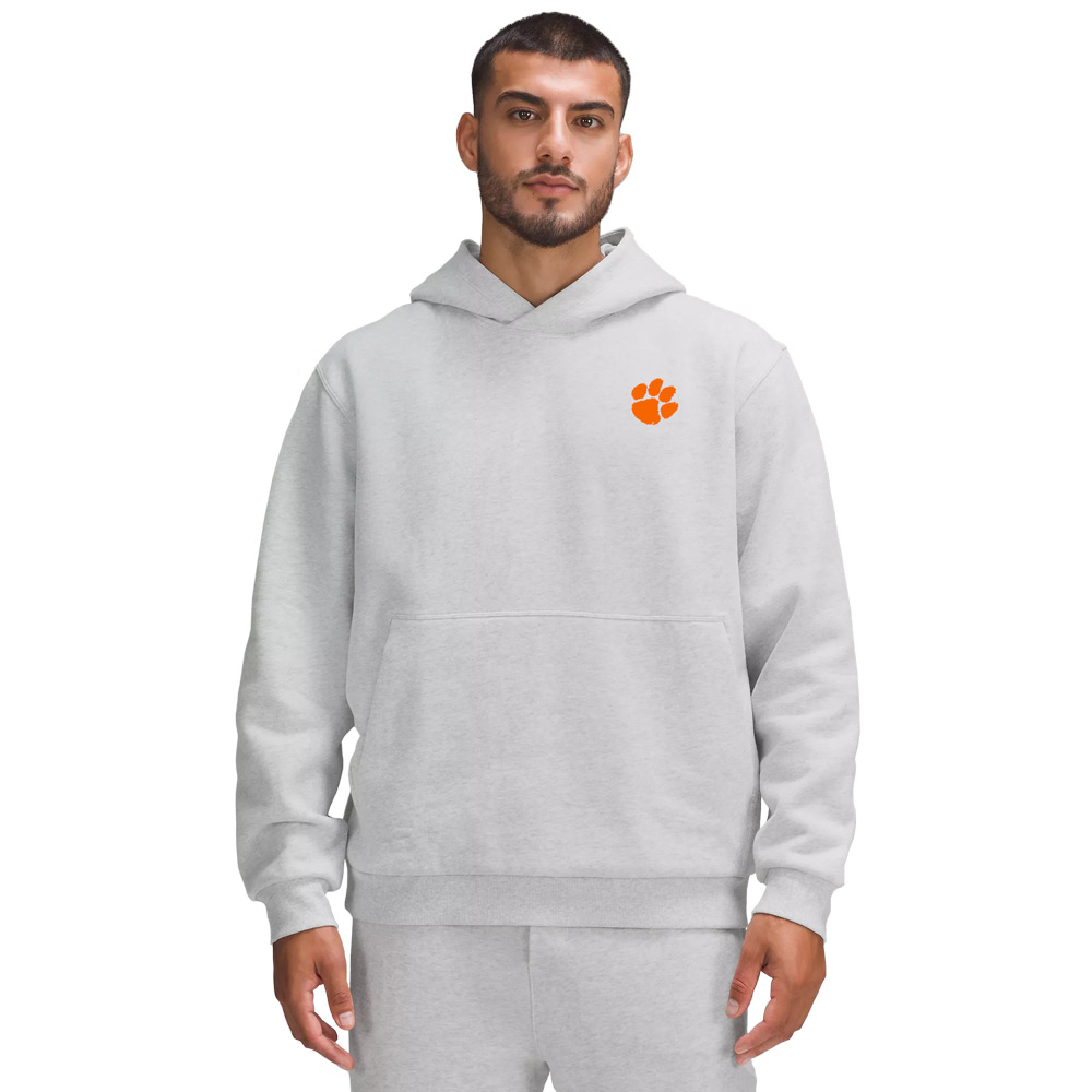 Clemson lululemon Steady State Left Chest Paw Hoodie - SILVER