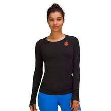 Clemson lululemon Women's Black Swiftly Tech Long Sleeve Shirt 2.0 - BLACK