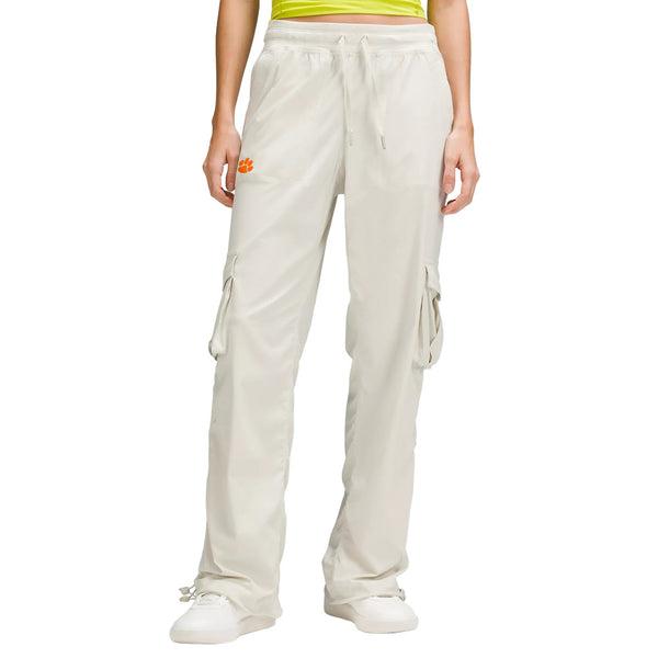 Clemson lululemon Women's Bone Dance Studio Cargo Pants - STONE