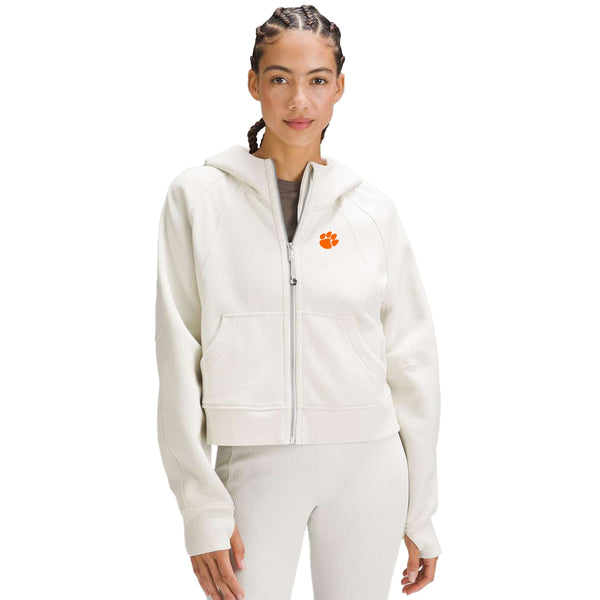 Clemson lululemon Women's Bone Scuba Oversized Full Zip