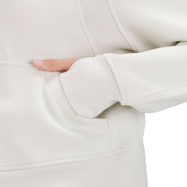 Clemson lululemon Women's Bone Scuba Oversized Half-Zip Hoodie - STONE