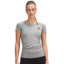 Clemson lululemon Women's Curvy Swiftly Tech Short Sleeve Shirt 2.0 - MD GREY