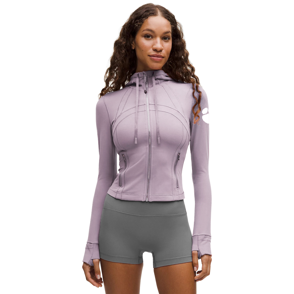 Clemson lululemon Women's Define Cropped Hooded Jacket - LT PURPLE