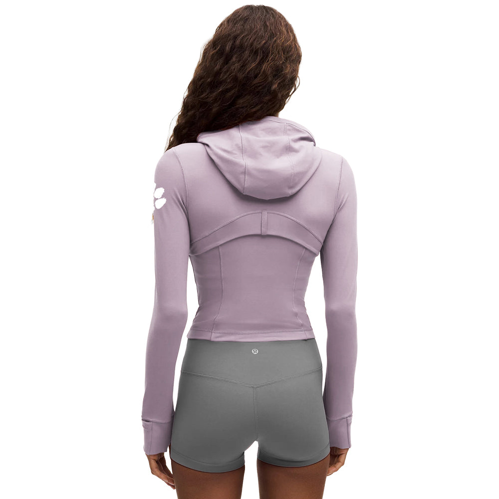 Clemson lululemon Women's Define Cropped Hooded Jacket - LT PURPLE