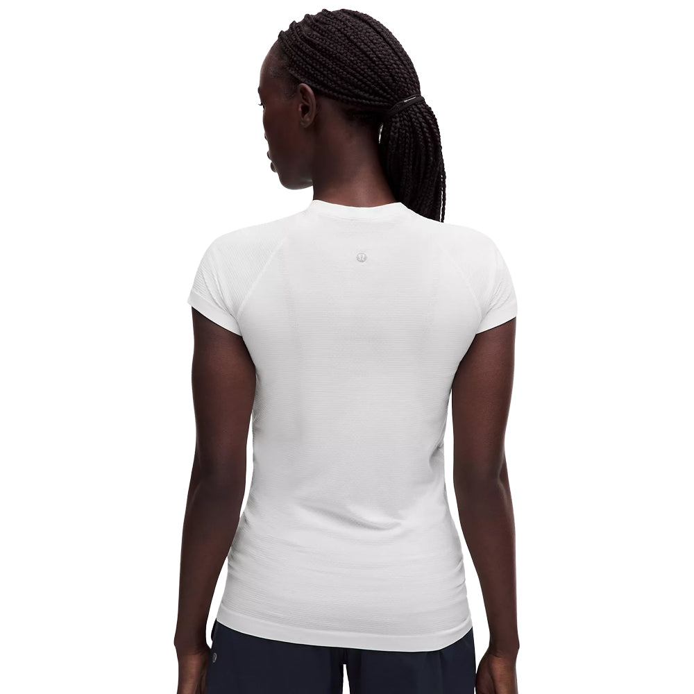 Clemson lululemon Women's Paw Hammer Swiftly Tech Short Sleeve Shirt 2.0 - WHITE
