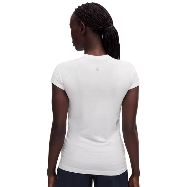 Clemson lululemon Women's Paw Hammer Swiftly Tech Short Sleeve Shirt 2.0 - WHITE