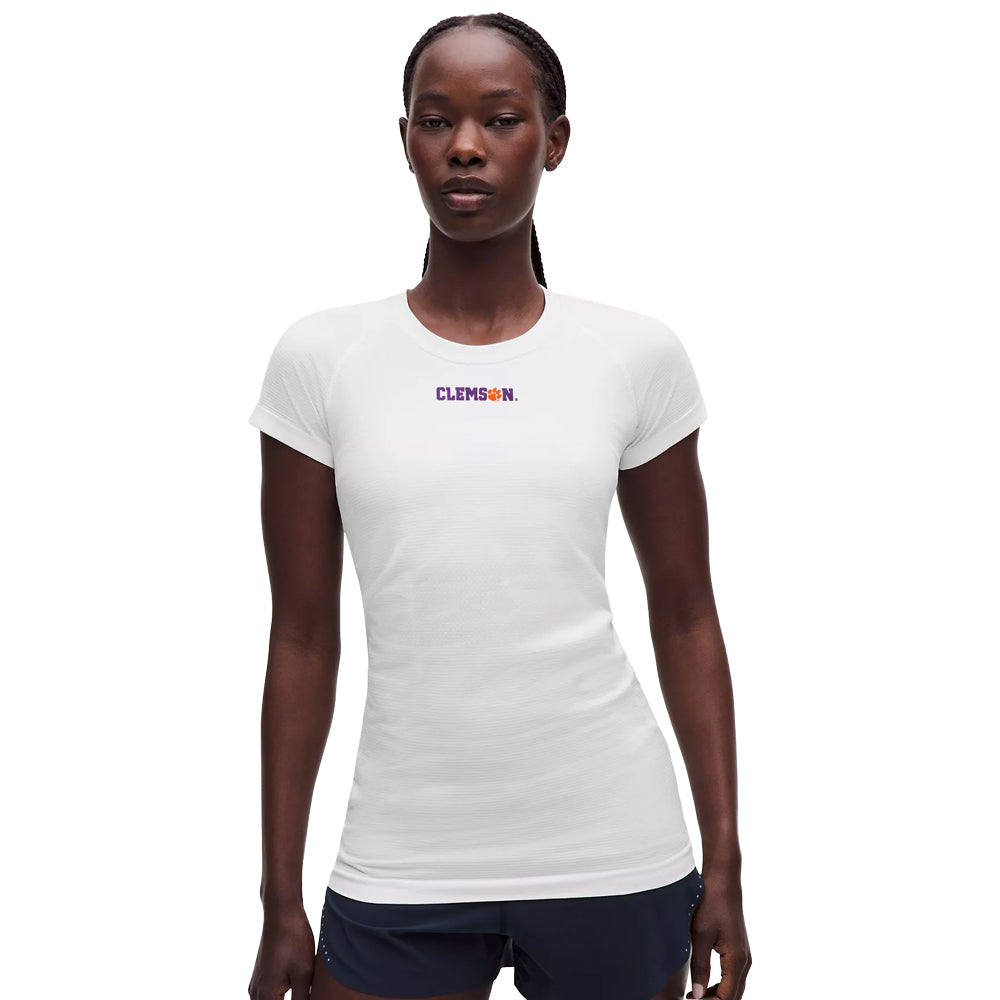 Clemson lululemon Women's Paw Hammer Swiftly Tech Short Sleeve Shirt 2.0